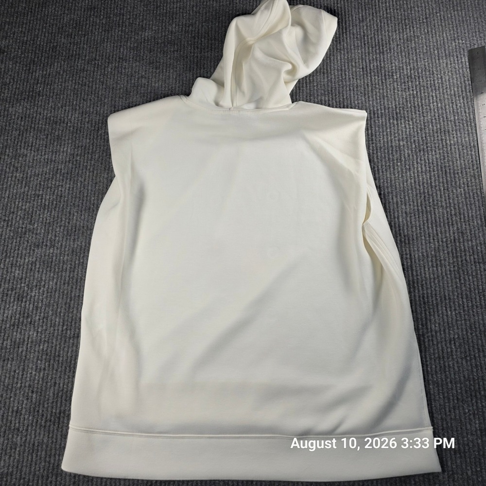 Spanx AirEssentials Sleeveless Hoodie White XL Activewear Loungewear Top - Picture 3 of 3